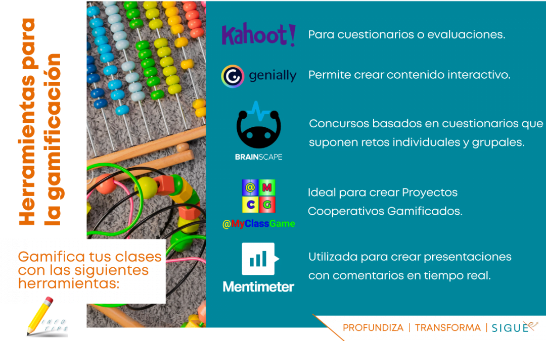 En los InfoTips te presentamos las Herramientas para la Gamificación