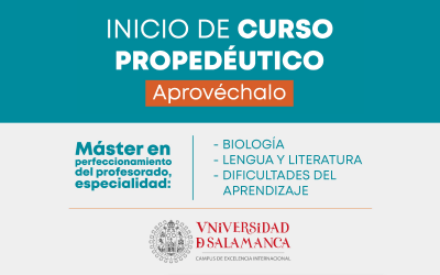 Comenzó el propedéutico del Máster en perfeccionamiento del profesorado con la USAL