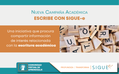 Nueva Campaña Académica | ESCRIBE CON SIGUE-e