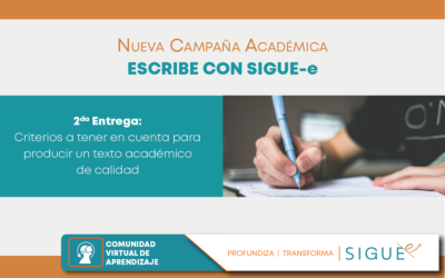Campaña Académica | ESCRIBE CON SIGUE-e