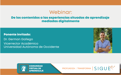 Seminarios Virtuales 2024 | «De los contenidos a las experiencias situadas de aprendizaje mediadas digitalmente»