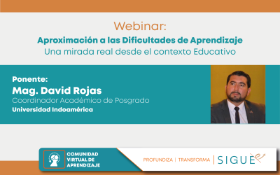 Seminarios Virtuales 2024 | «Aproximación a las Dificultades de Aprendizaje: una mirada real desde el contexto Educativo»