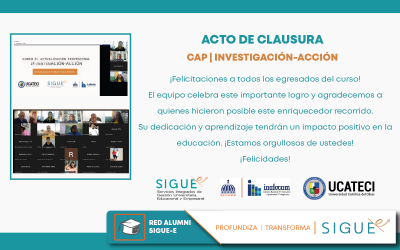 EVENTO | CLAUSURA CURSO INVESTIGACIÓN ACCIÓN